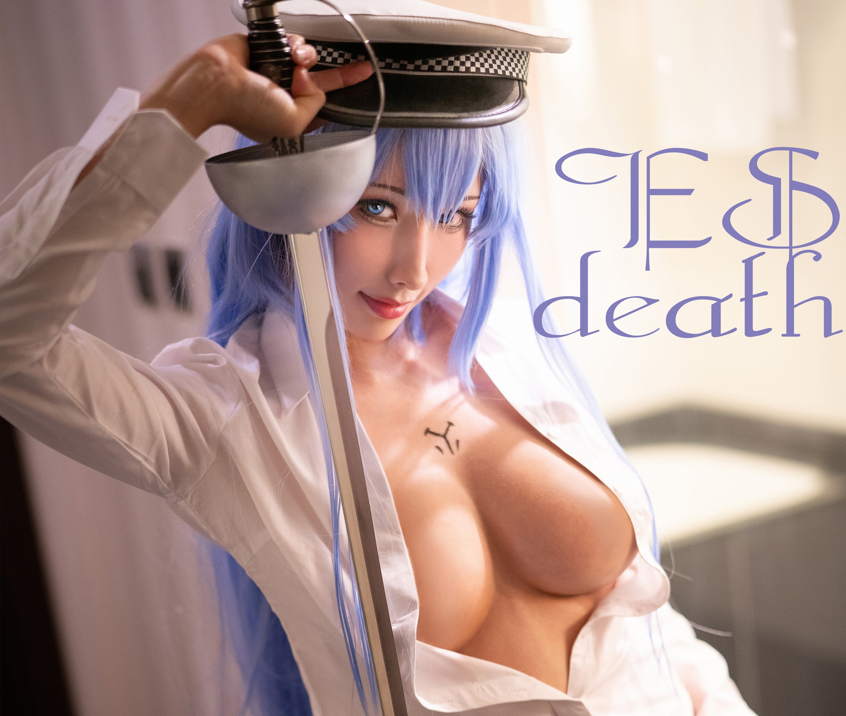 图片[1]-雨波_HaneAme – NO.004 Akame Ga Kiru Esdeath BF shirt-艾斯德斯男友襯衫[25P]-XikXak